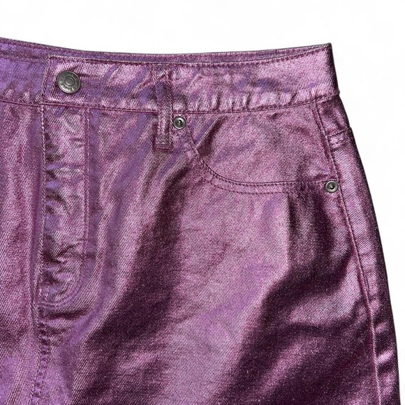 Barbiecore Metallic Pink Mini Skirt – Size 10, Wild Fable - Picture 6 of 8